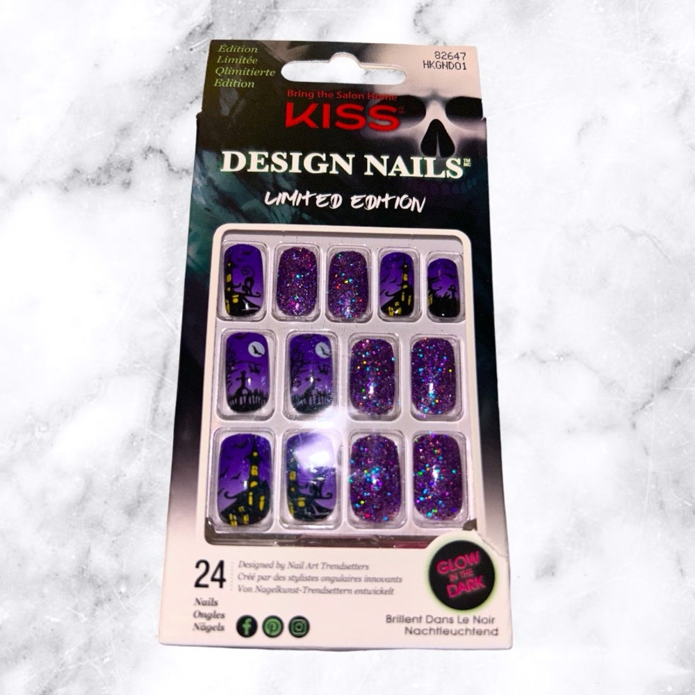 Kiss Halloween Press-On Nails
